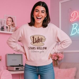Gilmore Girls Lukes Stars Hollow CT Graphic Sweatshirt Pullover Women's‎ Medium